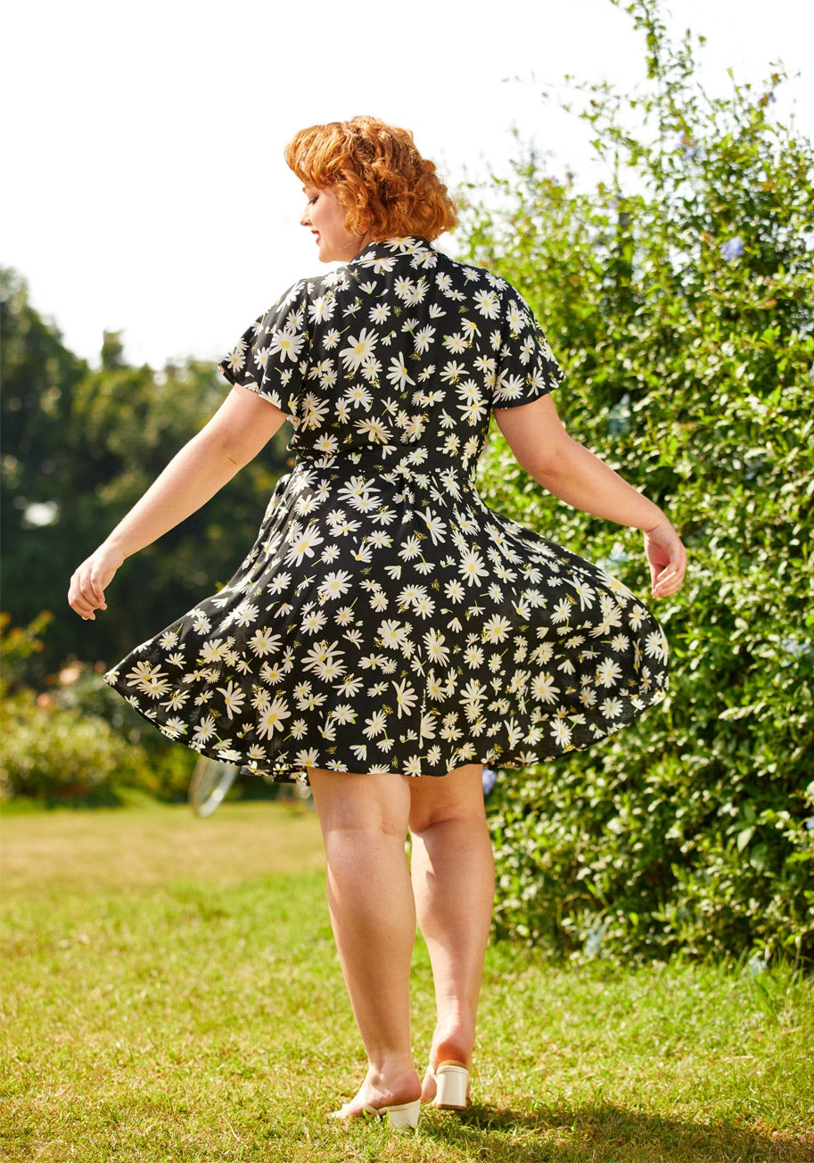 Just Wandering Camp Collar Wrap Dress 7 Just Wandering Camp Collar Wrap Dress - Image 7