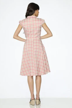 Pink Plaid Swing Dress -Sway & Shine Fashion Sales Store 32364 Pink Plaid Swing Dress 28
