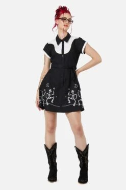 Skelly Skater Dress -Sway & Shine Fashion Sales Store BGFZ014 467 1