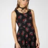 Devil Viscose Skater Dress