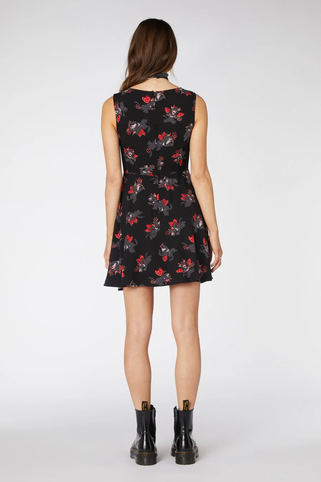 Devil Viscose Skater Dress 2 Devil Viscose Skater Dress - Image 2