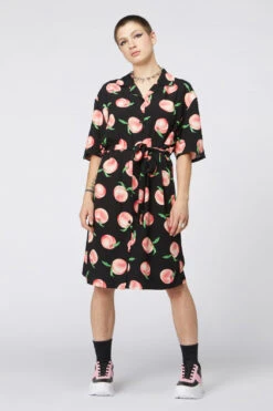 Peachy Viscose Shirt Dress -Sway & Shine Fashion Sales Store DGFT046305 001 4