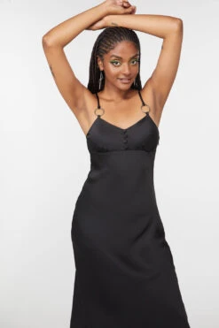 Lizzie Satin Bias Cut Dress -Sway & Shine Fashion Sales Store DGFU228005 001 4