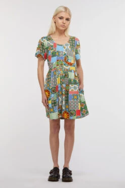 Majolica Viscose Baby Doll Dress -Sway & Shine Fashion Sales Store DGFU237305 027 4