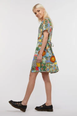 Majolica Viscose Baby Doll Dress -Sway & Shine Fashion Sales Store DGFU237305 027 5