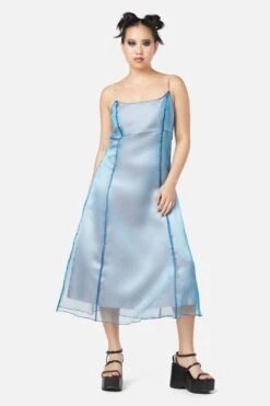 Holographic Sheer Dress -Sway & Shine Fashion Sales Store DGFU352005 525 2