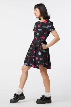 Deep Sea Pleated Dress -Sway & Shine Fashion Sales Store DGFV007405 001 5