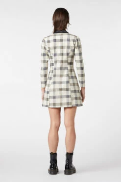 Crescent Tartan Long Sleeve Dress -Sway & Shine Fashion Sales Store DGFV537 030 4
