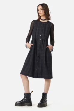 High Society Tartan Pinny Dress -Sway & Shine Fashion Sales Store DGFW095 001 003