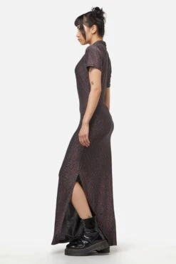 Glitter Mesh Midi Dress -Sway & Shine Fashion Sales Store DGFX052 109 3