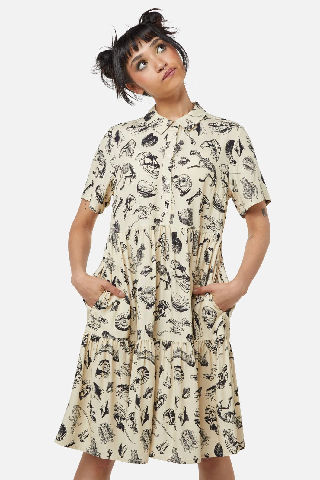 Body Fossils Printed Dress 1 Body Fossils Printed Dress