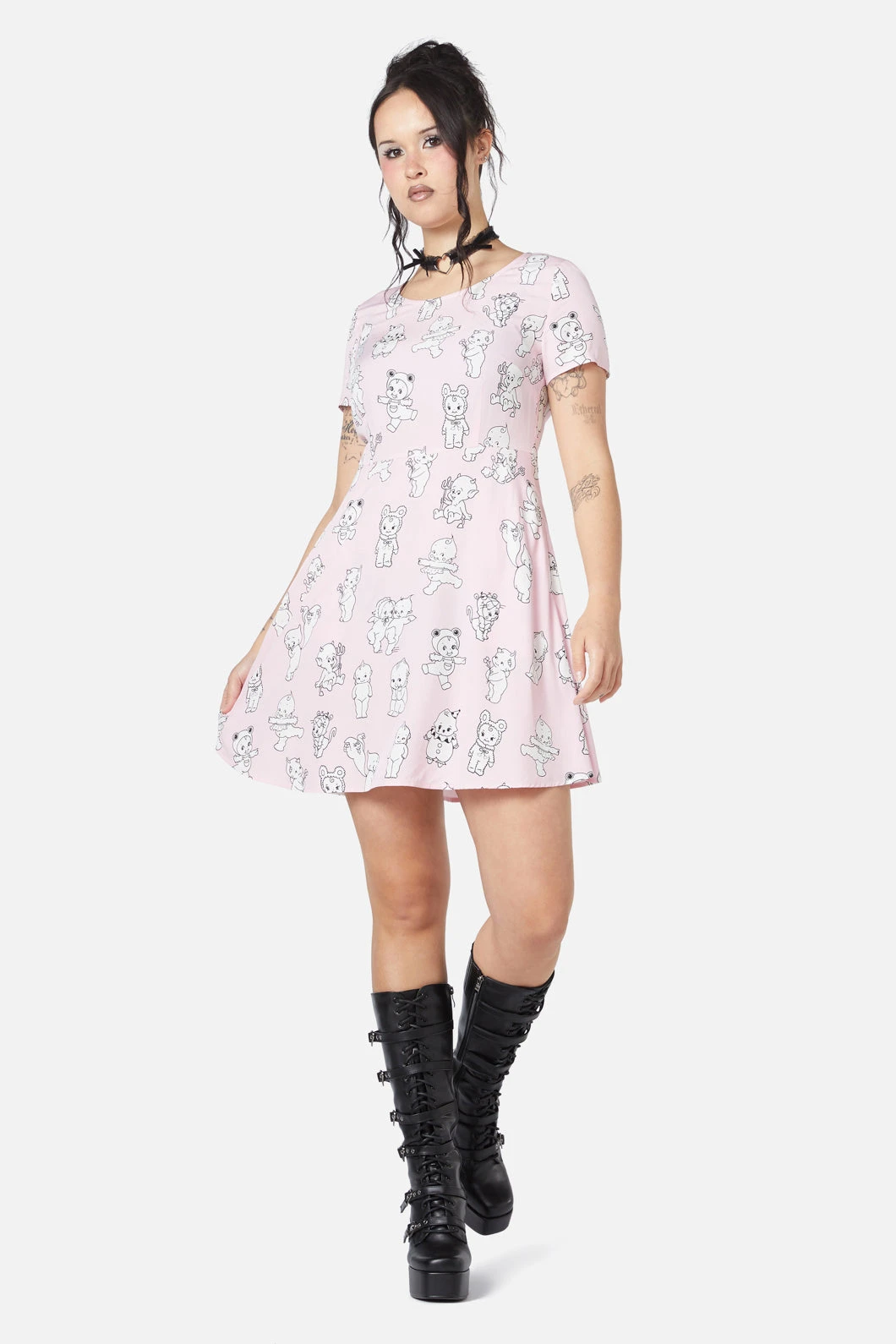 Cherub Face Printed Dress 1 Cherub Face Printed Dress
