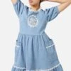 Field Shroom Denim Dress