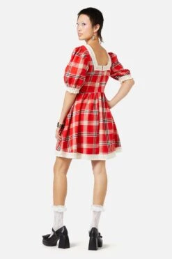 Queen Of Cats Tartan Dress -Sway & Shine Fashion Sales Store DGFY357 004 13