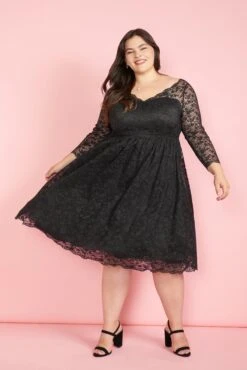 Dramatic Performance Lace Dress -Sway & Shine Fashion Sales Store Lifestyle 5435