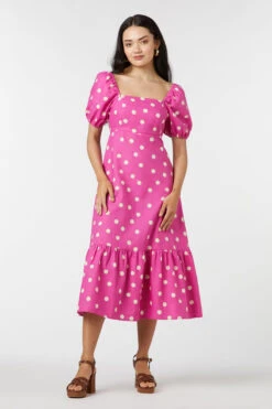Lucy Polka Dot Midi Dress -Sway & Shine Fashion Sales Store PGFU575105 007 4