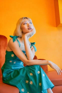 Pattie Embroidered Midi Dress -Sway & Shine Fashion Sales Store PGFV155105 016 2