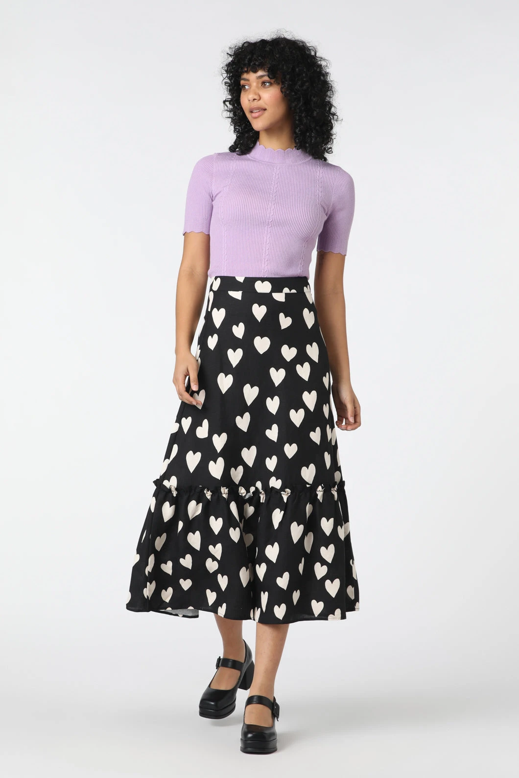 Love Hearts Midi Skirt 2 Love Hearts Midi Skirt - Image 2