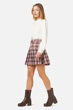 Jeannie Check Mini Skirt -Sway & Shine Fashion Sales Store PGFX292 087 3