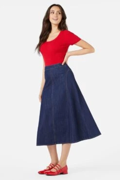 Becca Midi Skirt -Sway & Shine Fashion Sales Store PGFY306 653 3