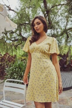 Lila Ditsy Mini Dress -Sway & Shine Fashion Sales Store PGFY483 008 12