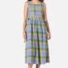Maxine Check Midi Dress