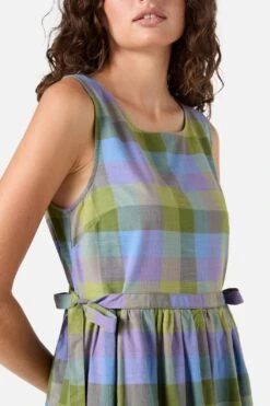 Maxine Check Midi Dress -Sway & Shine Fashion Sales Store PGFZ175 031 24