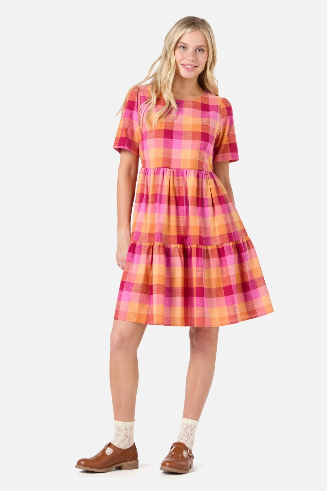 Maxine Check Smock Dress 2 Maxine Check Smock Dress - Image 2