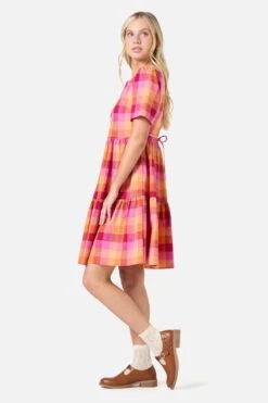 Maxine Check Smock Dress 7 Maxine Check Smock Dress -Sway & Shine Fashion Sales Store PGFZ176 130 22