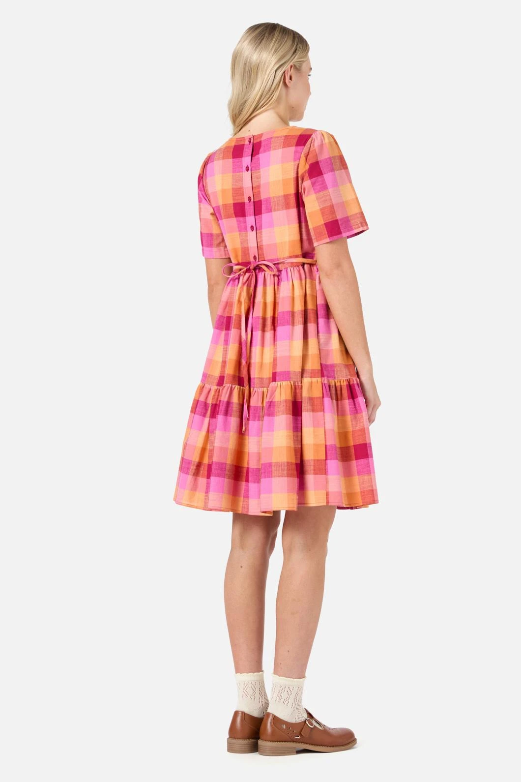 Maxine Check Smock Dress 4 Maxine Check Smock Dress - Image 4