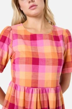 Maxine Check Smock Dress 9 Maxine Check Smock Dress -Sway & Shine Fashion Sales Store PGFZ176 130 24