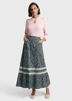 Pearly Paradise Keyhole Sweater -Sway & Shine Fashion Sales Store m4403086 pnk 4