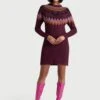 It Be Like 'Bat' Fair Isle Sweater Dress